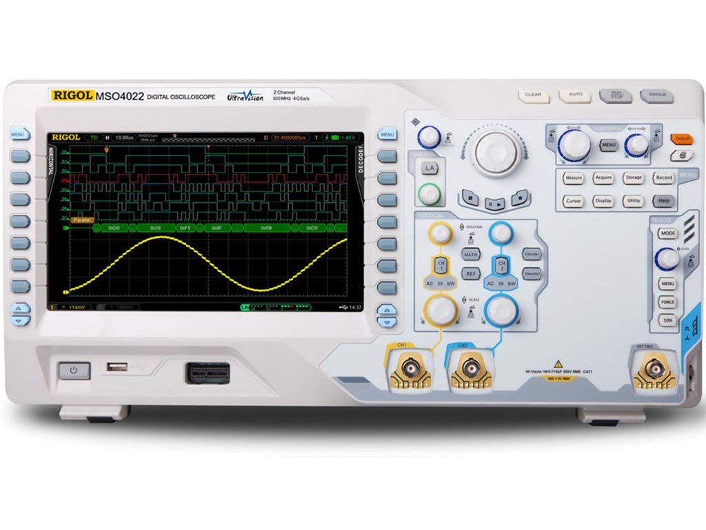So sánh kỹ thuật máy hiện sóng RIGOL MSO4022 và DS1204B